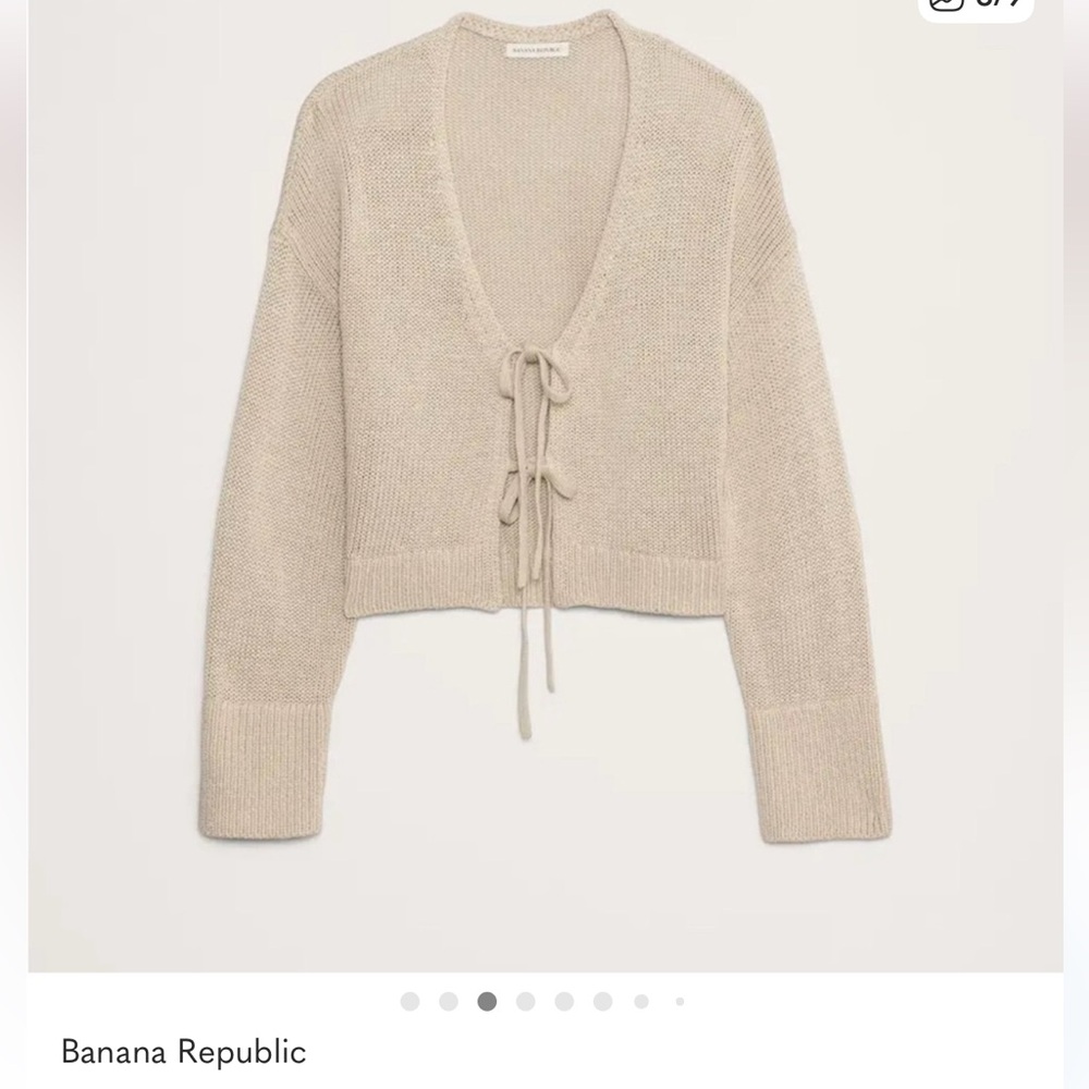 Banana Republic Beige Knit Cardigan